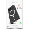 Puro Impact Clear D3O TPU+Pc Case Compatible With Magsafe For Iphone 17 Pro Max - Transparent - (PUIPC17P69IMPCLD3OTR)
