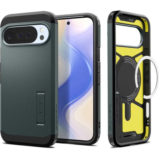 Spigen - Tough Armor Magsafe - Google Pixel 10 Pro Xl - Abyss Green