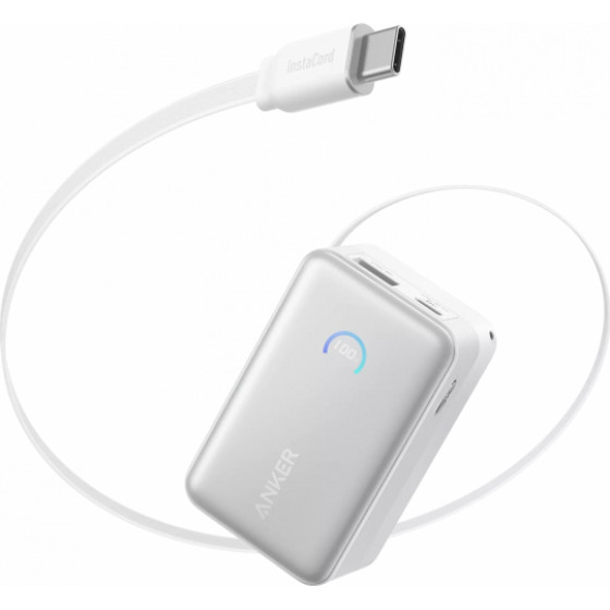 Anker Powerbank Nano, 10000mAh, 45W, Qc + PD, White - (A1638H21)