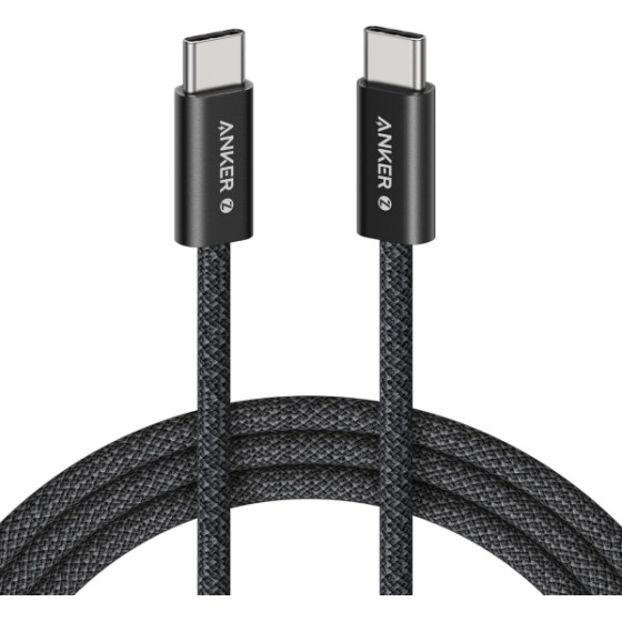 Anker USB-C To USB-C Cable Zolo, 240W, 1.8m, Black - (A8060H12)