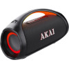 Akai �kai ������ ��������� ����� Bluetooth 110W RMS, AUX-IN, Usb �� LED, IPX6 - (Wavestormer)