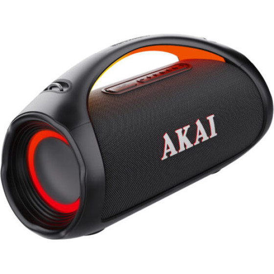 Akai �kai ������ ��������� ����� Bluetooth 110W RMS, AUX-IN, Usb �� LED, IPX6 - (Wavestormer)