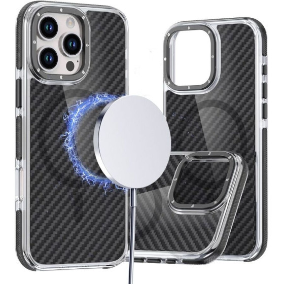 Fiber Case Comapitble With Magsafe For Iphone 16 Black OEM