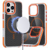 Fiber Case Comapitble With Magsafe For Iphone 16 Pro Max Orange OEM