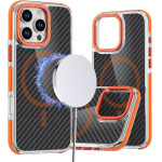 Fiber Case Comapitble With Magsafe For Iphone 16 Pro Orange OEM