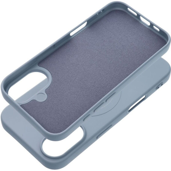 Silicone Mag Cover (Big hole) Case Compatible With Magsafe For Iphone 17 Air Light Blue OEM