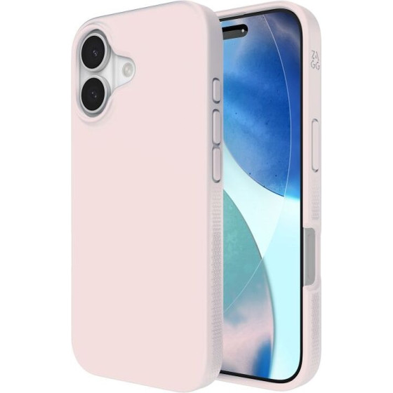 Zagg Case Manhattan Snap Compatible With Magsafe For Iphone 17 Pink blush