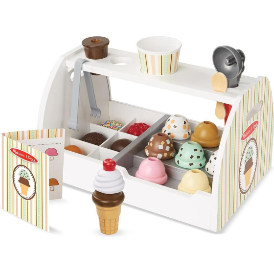 Melissa & Doug Pretend Play: Wood - Ice-Cream Counter (6074905)