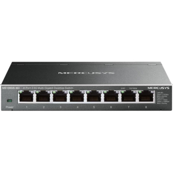 Mercusys 8-Port 2.5G Multi-Gigabit Desktop Switch - (MS108GS-M2)