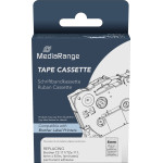 �������� ������� ������ MediaRange (Brother TZ-111/TZe-111) 6mm, 8m, Laminated And Permanent Adhesive, Black On Clear - (MRBTZ111)