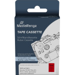 �������� ������� ������ MediaRange (Brother TZ-421/TZe-421) 9mm, 8m, Laminated And Permanent Adhesive, Black On Red - (MRBTZ421)