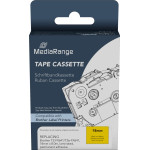 �������� ������� ������ MediaRange (Brother TZ-FX641/TZe-FX641) 18mm, 8m, Laminated And Permanent Adhesive, Flexible, Black On Yellow - (MRBTZFX641)