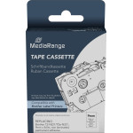 �������� ������� ������ MediaRange (Brother TZ-N221/TZe-N221) 9mm, 8m, Permanent Adhesive, Black On White - (MRBTZN221)