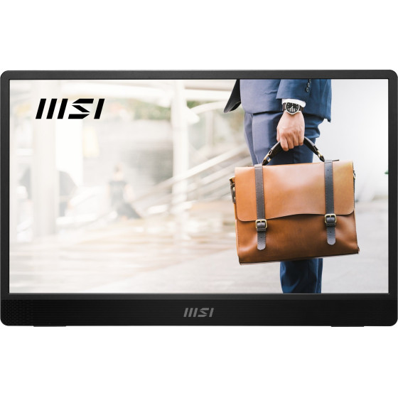 MSI Portable TV/Monitor Portable Monitor Black 39.6 Cm (15.6'') Led 1920 x 1080 Pixels - (Pro MP161 E2U)