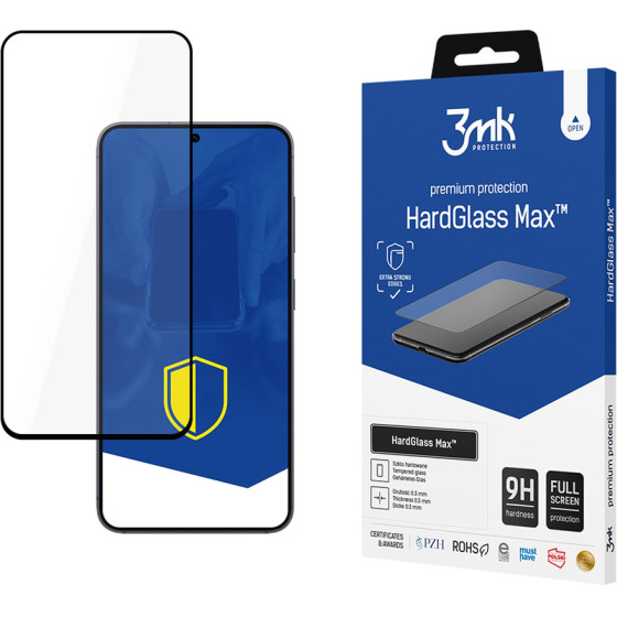 3MK Protection 3MK Hardglass Max Tempered Glass For Samsung Galaxy S25 Fe - (W-3HgMFF-SGS25F-0)