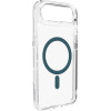 Puro Lite Mag TPU+Pc Case Compatible With Magsafe For Iphone 17 Air - Transparent With Turquoise Ring - (PUIPC1766LITEMPGRN)