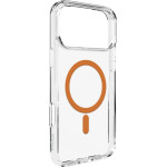 Puro Lite Mag TPU+Pc Case Compatible With Magsafe For Iphone 17 Pro - Transparent With Orange Ring - (PUIPC17P63LITEMORA)