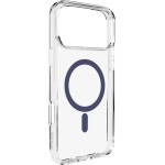 Puro Lite Mag TPU+Pc Case Compatible With Magsafe For Iphone 17 Pro Max - Transparent With Blue Ring - (PUIPC17P69LITEMDKBL)