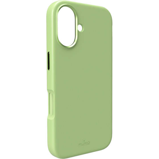 Puro Pure Icon Mag Pro Liquid Silicone Case For Iphone 17, Magsafe Compatible, With Camera Protection And Aluminum Buttons - Green - (PUIPC1763ICONMPGRN)