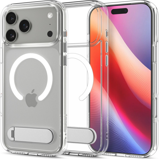 Spigen Ultra Hybrid S Magsafe Case For Iphone 17 Pro - Clear And White