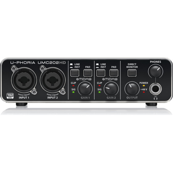 Behringer UMC202HD Recording Audio Interface - (27000445)