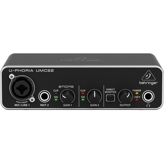 Behringer UMC22 Supplementary Music Equipment Concert/Studio Pre-Amp - (27000399)