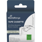�������� ������� ������ MediaRange (Dymo(R) 91224/S0721690) 12mm, 4m, Laminated And Permanent Adhesive, Black On Green - (MRDY91224)