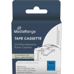 �������� ������� ������ MediaRange (Dymo(R) 91225/S0721700) 12mm, 4m, Laminated And Permanent Adhesive, Black On Blue - (MRDY91225)
