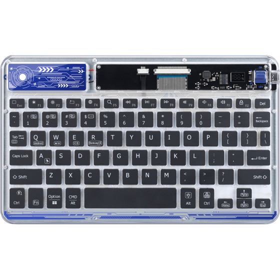 Dux Ducis Keyboard (Ck Series) Wireless For Laptop / Tablet / Phone - Transparent - (Dux Ducis Universal Keyboard Transparent Ck Transparent)