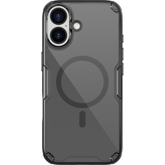 Nillkin Nature Tpu Pro Magnetic Case Compatible With Magsafe For Iphone 17 Pro - Translucent Black