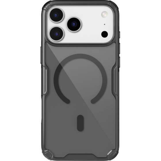 Nillkin Nature Tpu Pro Magnetic Case Compatible With Magsafe For Iphone 17 Pro Max - Translucent Black