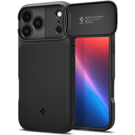 Spigen Case Optik Armor Mag Case For Iphone 17 Pro Max black