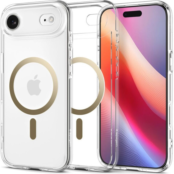Spigen Case Ultra Hybrid Mag Compatible With Magsafe For Iphone 17 Air Clear gold