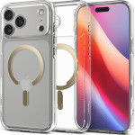 Spigen Case Ultra Hybrid Mag Compatible With Magsafe For Iphone 17 Pro Clear gold