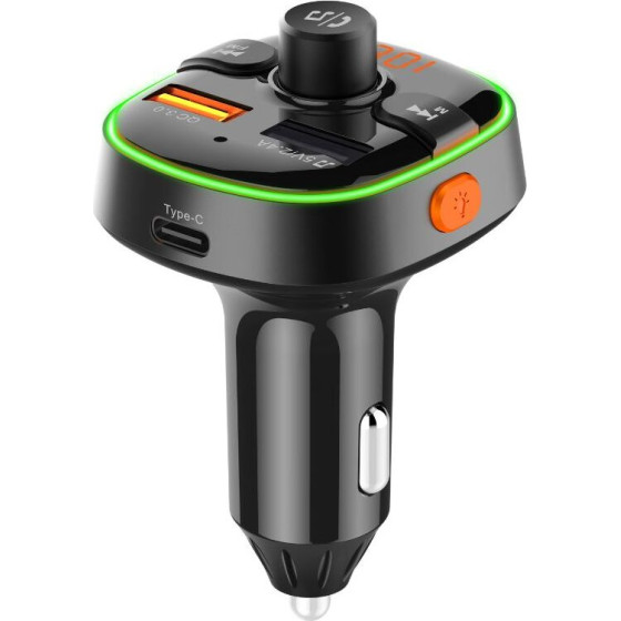 Akai Fm Transmitter ����������� �� Bluetooth V5.0, LED, QC3.0, Hands-Free - (FMT-54T)
