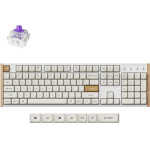 Keychron K10 He Special Wood Edition White Wireless Magnetic Hall Effect Rgb 100% Us - (K10H-Q1)