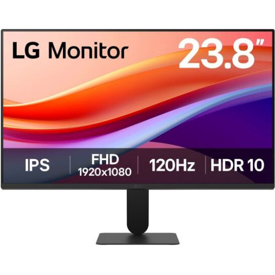 LG Monitor / 23.8'' Fhd Ips / 120Hz / HDR10 / Tilt / Vesa / Hdmi / 1 Year Warranty - (24U411A-B)