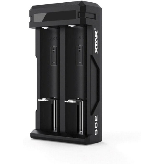 XTAR Battery Charger Li-Ion 18650 USB-C - 2 Slots - (SC2)