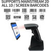 GTCODESTAR Barcode Scanner �� ����, 1D & 2D, ��������� & ��������, Bluetooth, 2000mAh, ����� - (X-1901B)