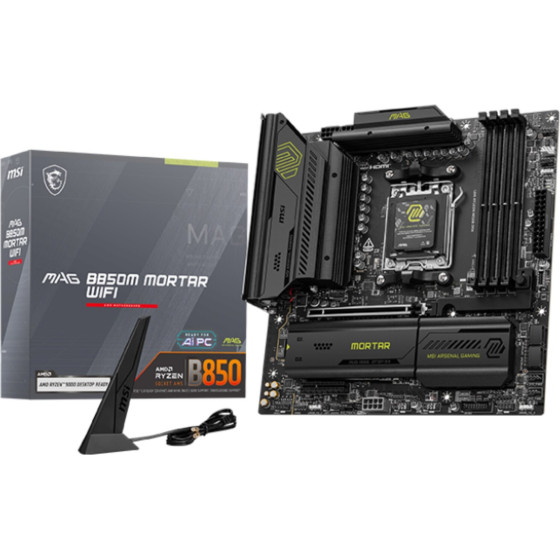 MSI Motherboard Amd B850 Socket AM5 Micro Atx - (Mag B850M Mortar WIFI)