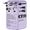 Verbatim Travel Adapter EU/UK/Us Gan 1xUSB-C/1xUSB-A/2xUSB-C Pd 70W Purple - (30188)