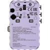 Verbatim Travel Adapter EU/UK/Us Gan 2xUSB-C/2xUSB-A/1xUSB-C Pd 100W Purple - (30193)