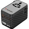 Verbatim Adapter EU/UK/Us Gan 2xUSB-A/3xUSB-C Pd 170W Czarny - (30190)