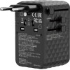 Verbatim Adapter EU/UK/Us Gan 2xUSB-A/3xUSB-C Pd 170W Czarny - (30190)