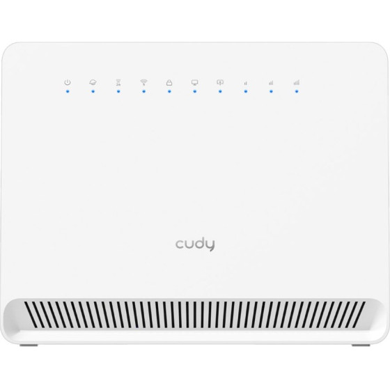CUDY wireless router Fast Ethernet Dual-band (2.4 GHz / 5 GHz) 4G White - (LT500E)