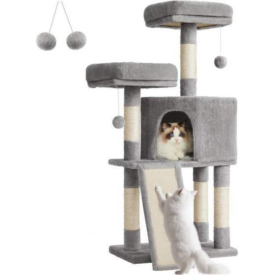 Feandrea Cat Tower, Height 115 cm, up to 3 cats - (PCT141W01)