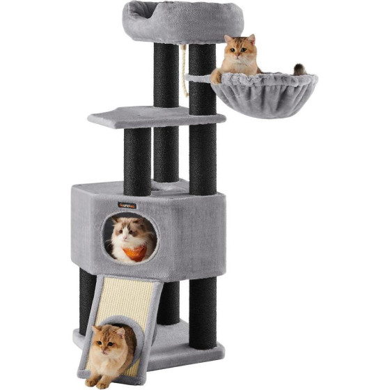 Feandrea Cat Tower, Height 141 cm, for large Cats - (PCT02W)