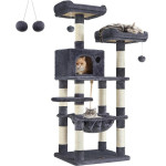 Feandrea Cat Tower, Height 143 cm, up to 2 cats - (PCT15GYZ)