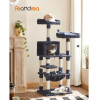 Feandrea Cat Tower, Height 143 cm, up to 2 cats - (PCT15GYZ)