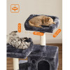 Feandrea Cat Tower, Height 143 cm, up to 2 cats - (PCT15GYZ)